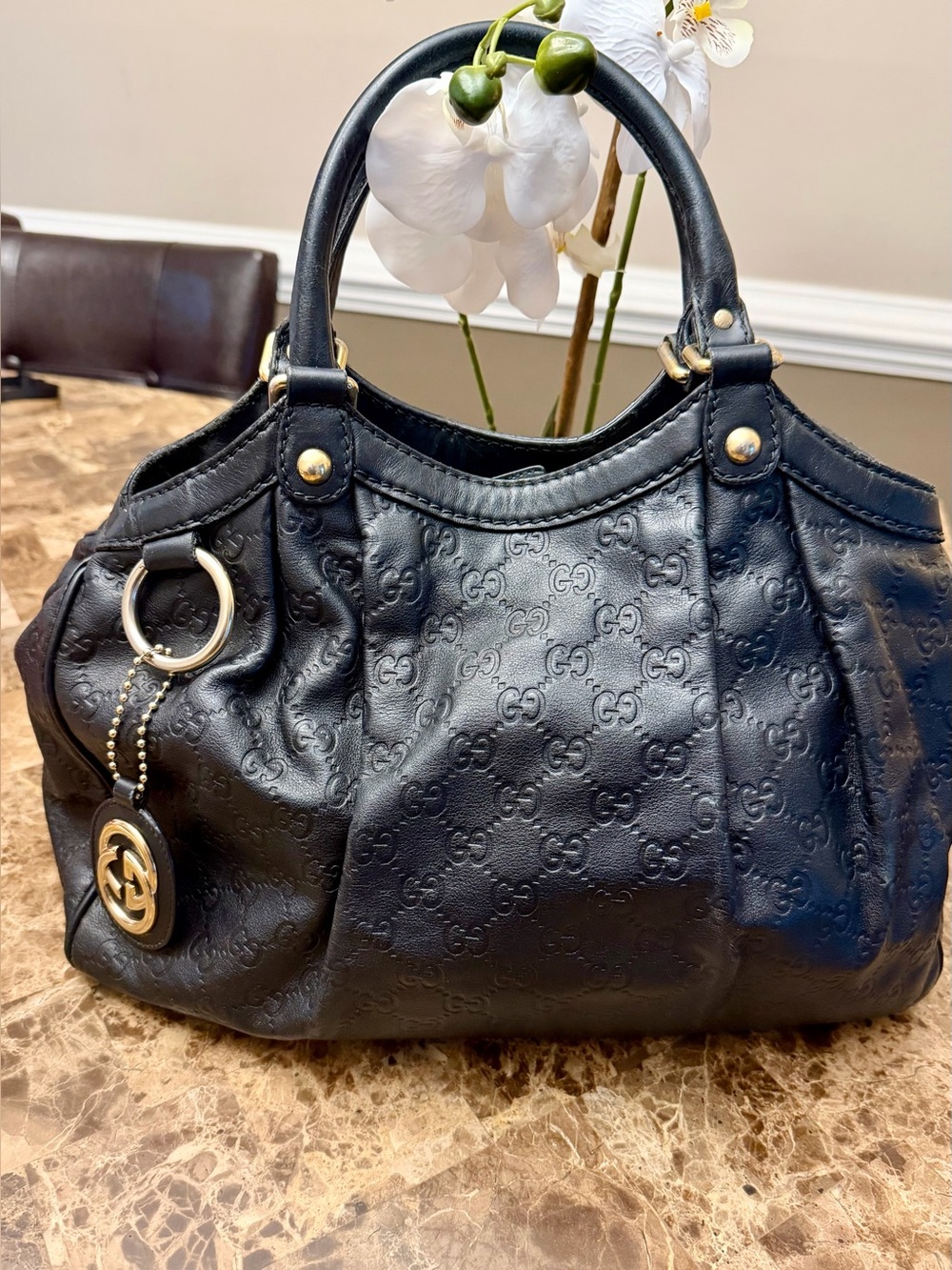 GUCCI Guccissima Leather Sukey Tote